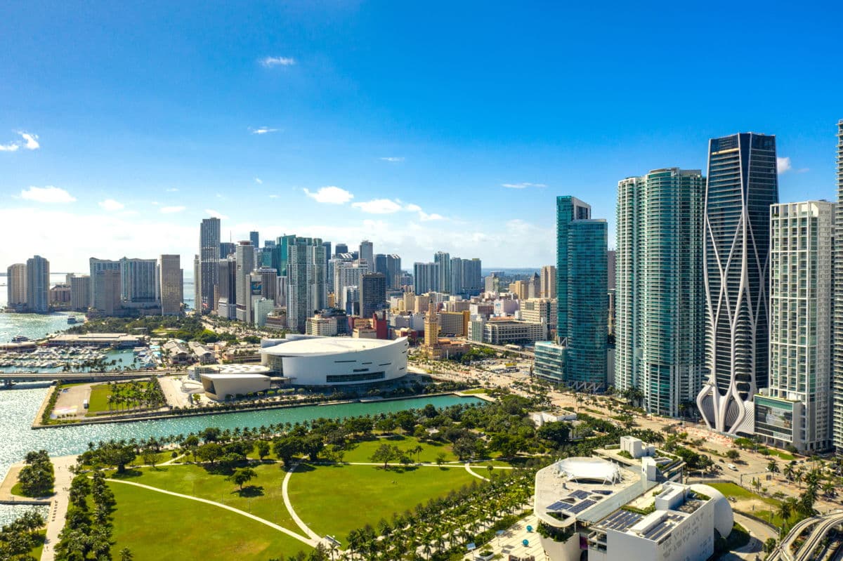 skyview of DOWNTOWN MIAMI